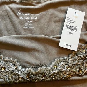 Lane Bryant Women’s Tan Lace Cami